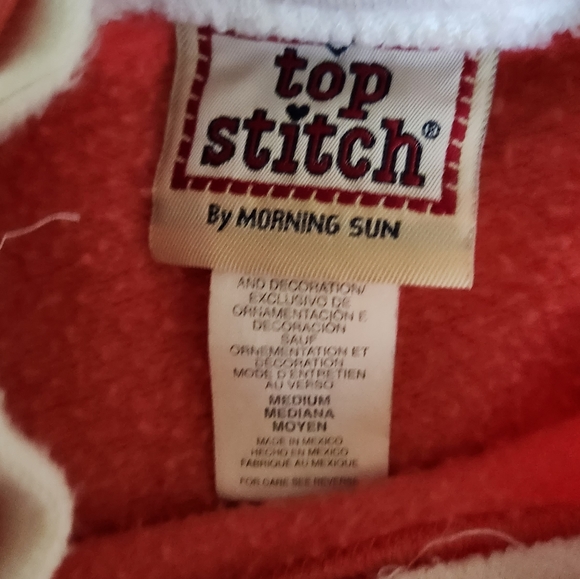 🍁Vintage Top Stitch Crewneck with Cat - Picture 2 of 2